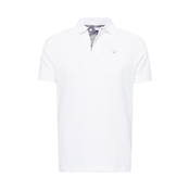 Barbour Tartan Poloshirt Pique — White/Dress - S