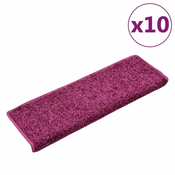 Prostirke za stepenice 10 kom 65x21x4 cm ljubicaste pravokutne rubove