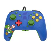 PDP Rematch Mario & Yoshi kontroler, Nintendo Switch, žičani, plavi