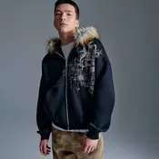 Dukserica na otkopcavanje sa kapuljacom
