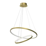 LED luster na sajli HOOP LED/51W/230V precnik 60 cm 4000K zlatni