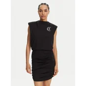 Just Cavalli Vsakodnevna obleka 78PAOE11 Črna Regular Fit