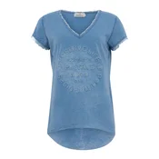 Zwillingsherz Majica Positive Mind moder denim