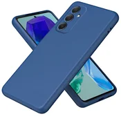 GS Ovitek za Samsung Galaxy M55 5G, Silikonski Lite, Temno Modre barve