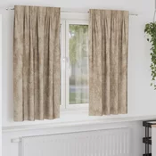 Baršunaste zavjese 2 pcs Šampanjca 175 x 140 cm Baršun