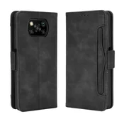 GS Ovitek z zaklopom za Xiaomi Poco X3 NFC/Poco X3 Pro, reža za kartico, črna