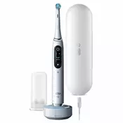 Električna zobna ščetka Oral-B iO10, 7 načinov, časovnik, senzor pritiska, 3D mapiranje in pametne funkcije, bela