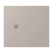 TRENECA Pladenj za prhanje iz litega marmorja 110x100 cm, ki ga je mogoče rezati po vaših željah, bež mat - Bež - 110x100x3 cm - Polysan - TRENECA - 24 - Liti marmor - 1100 - Pravokotni - 1000 - 30 - 90 - 14