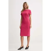 Calvin Klein Cocktail obleka LV044D063G Roza Slim Fit