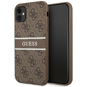 Guess GUHCN614GDBR iPhone 11 6,1 brown hardcase 4G Stripe (GUHCN614GDBR)