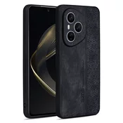 Premium ovitek Cube Leather za Honor 400 Lite z vgrajeno zaščito zadnjih kamer - graphite black