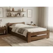 Ljubki dom Postelja Emily 80 x 200 cm hrast Posteljno dno: Lamelno posteljno dno, Vzmetnica: Vzmetnica Deluxe 10 cm