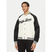 Guess Jeans Bomber jakna M5GL32 WHAA2 Écru Regular Fit