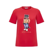 Cat e Lolette Majica Sport Casual Cat rdeča