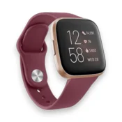 Infostyle Silikonski pašček Vancle za Fitbit Versa 2/Versa/Versa Lite Temno rdeča