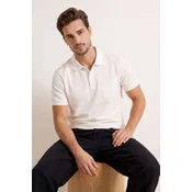 Trendyol Muška majica Tmnss26Po00018, Krem