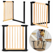 Varnostna ograja 74-80 cm za stopnice in vrata iz kovine in lesa