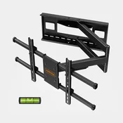 VonHaus Full Motion Zidni TV Nosac – Za Ekrane 40 do 80 – Potpuno Podesiv, Nagib i Zakretanje