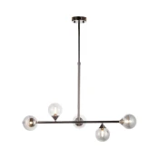 Endon 101348 - Luster na stalku OTIS 5xG9/3W/230V crni hrom/zadimljeno crna