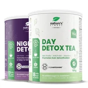 Natures Finest Day + Night Cleanse | funkcionalna zeliščna detox čajna mešanica | pegasti badelj, beli čaj, artičoka in baldrijan za podporo jetrom