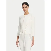 Elisabetta Franchi Suknjič GI-135-51E2 Bela Regular Fit