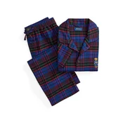 Polo Ralph Lauren Dolga pižama kraljevo modra/svetlo rumena/temno zelena/grenada