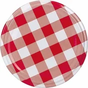 Navojni pokrov Gastro 63 mm, karirast, komplet 10 kos