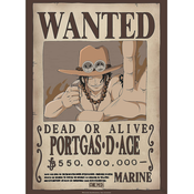 Poster One Piece - Wanted Ace Chibi - 52 × 38 cm