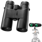 K&F 10*42 HD Binoculars, BAK4, Black Color, W/ one tripod transfer bracket