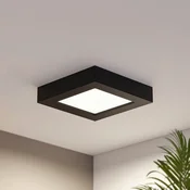 Prios LED stropna svetilka Alette, črna, 12 W, CCT, možnost zatemnitve - Kopalnica - Sodobni - črna, bela - Kovina