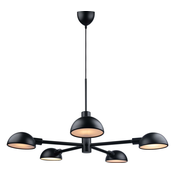 DFTP by Nordlux - Luster na sajli NOMI 5xE14/8W/230V crne boje