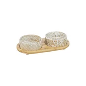 Trixie set posoda keramika/bambus 2x0,3 l
