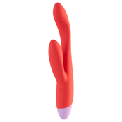 Dreamtoys Love Signal - G-tocka vibrator s rukohvatom za klitoris (ružicasta)
