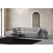 Atelier del Sofa Ugaona garnitura Boxer, 290x165 cm, Svetlo siva