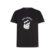 Karl Lagerfeld Majica Ikon Choupette  črna / bela