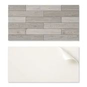 shumee Samolepilna vzorčasta vinilna dekoracija za spalnico 120x60 cm plošče v lesenih odtenkih
