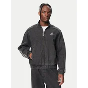 adidas Jeans jakna Stadium KV8344 Črna Loose Fit