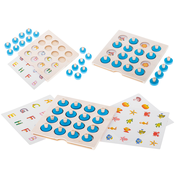Aga Lesena namizna igra puzzle spomin + 4 kartice