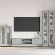 Kreveta s policom FLORIN Betonski sivi 55,5 x 29 x 100 cm