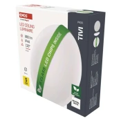 LED stropna svetilka TIVI, A CLASS, okrogla bela 5,2W, IP44, Nevtralna bela