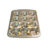 TEXELL Modla za mafine i projice 12 rupa Gold Line TPGL-M184