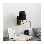 Brilagi - LED zidna lampa NUBILA 1xE27/25W/230V + LED/3W mesing/crna