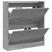 Ormaric za cipele boja hrasta 80x21x87,5 cm konstruirano drvo