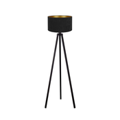 Brilagi - Podna lampa VELVET 1xE27/60W/230V crna/wenge