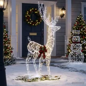 3D božični jelen LOVIISA 560 LED Hladno bela 96 x 40 x 180 cm