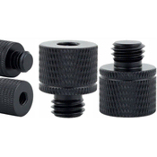shumee Adapter z redukcijskim tulcem 1/4 na M10 stativ, aluminijast, črne barve, 20 mm