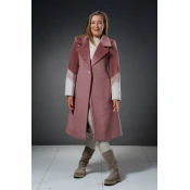 BOUCLÉ MODA Ženski kaput Trougao, Roze
