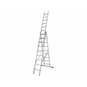 Krause aluminijasta samostoječa dvodelna lestev 18 stopnic 133755