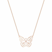 Sterling Silver Lace Butterfly Necklace