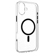 Zadnji ovitek FIXED MagPurity za iPhone 16 Plus, prozoren FIXPURM-1401-BK